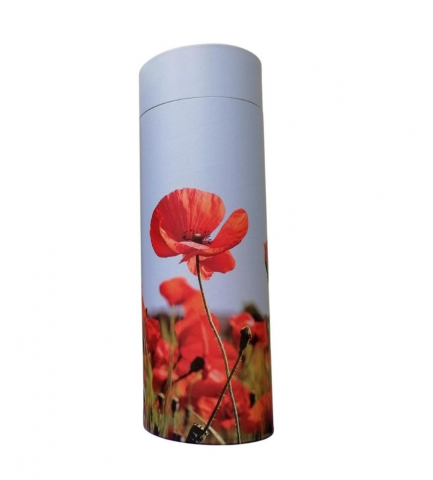 Urne dispersion coquelicot